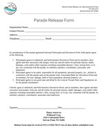 Parade Release Form