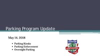 05.14.2018 City's Parking Update