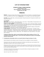 05.14.2018 Board of Public Works Minutes